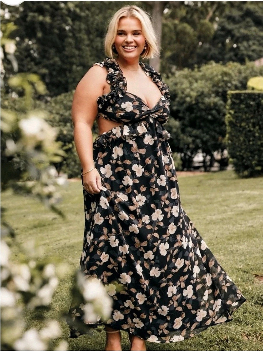 Petal & Pup Ciao Ruffles Floral Maxi Dress